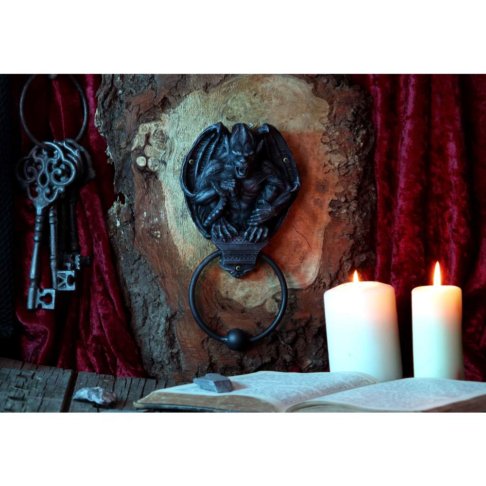 Nemesis Now - Grotesque Greeting Deurklopper - Grijs